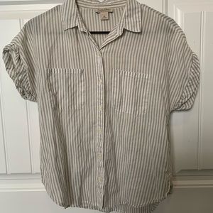 Striped button up